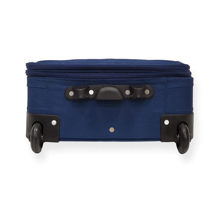 Текстилен куфар с две колела син