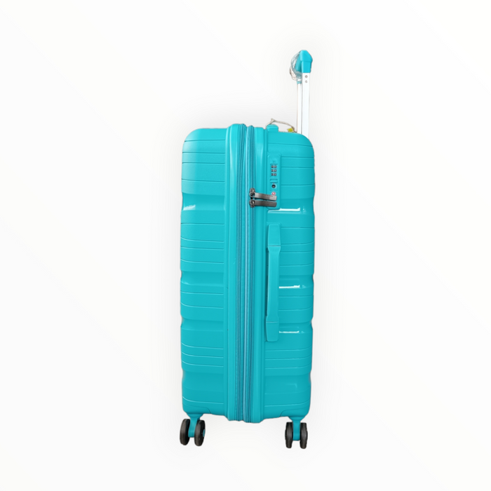 Елегантен куфар от PP в цвят тюркоаз