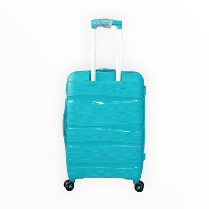 Елегантен куфар от PP в цвят тюркоаз