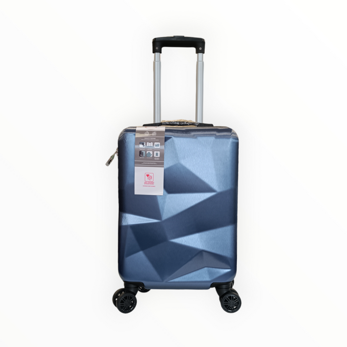 Куфар от поликарбонат в цвят тъмно син