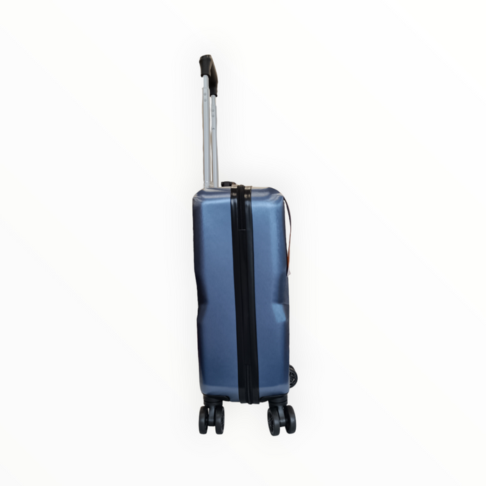 Куфар от поликарбонат в цвят тъмно син