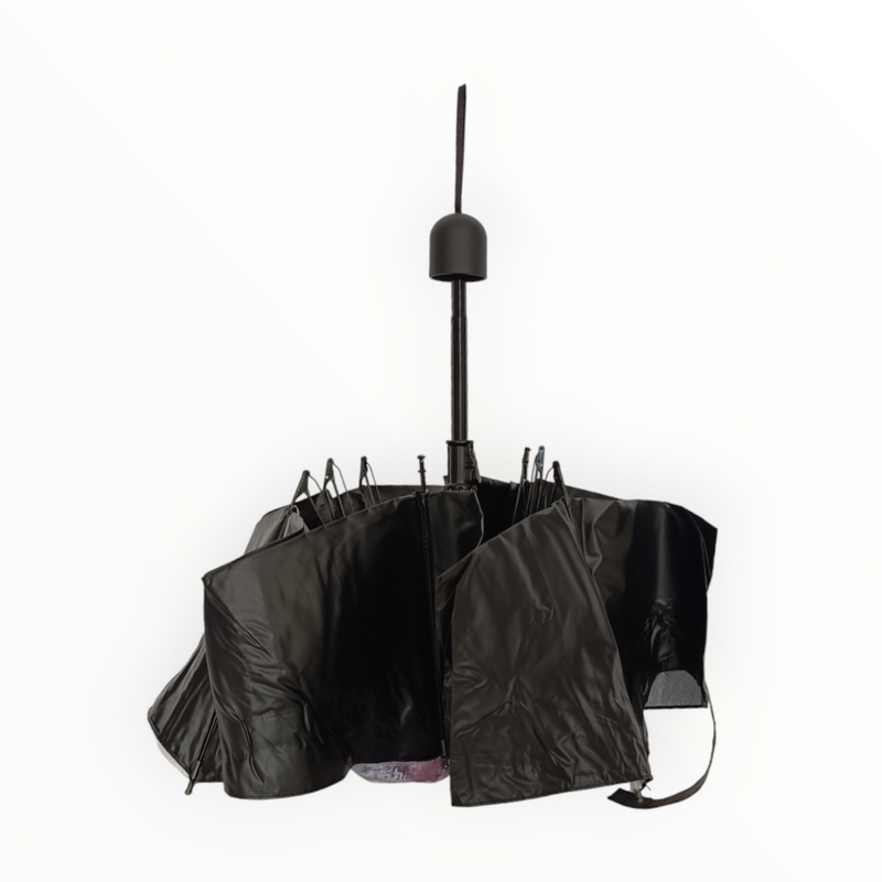 Луксозен дамски тройно сгъваем чадър