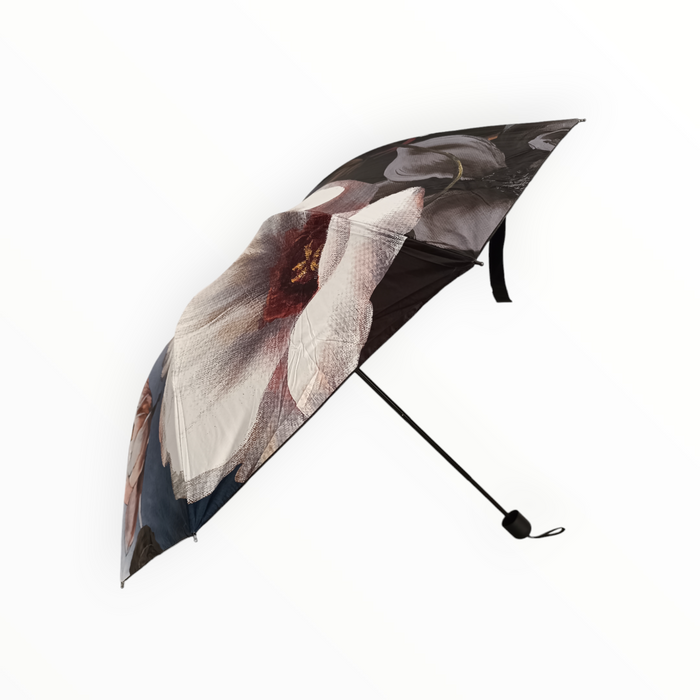 Луксозен дамски тройносгъваем чадър