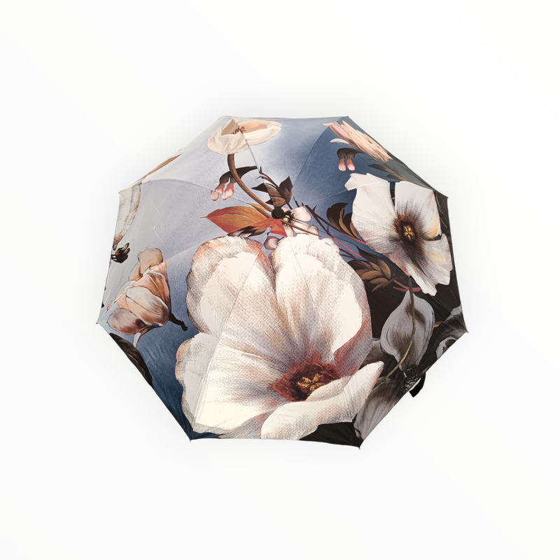 Луксозен дамски тройно сгъваем чадър