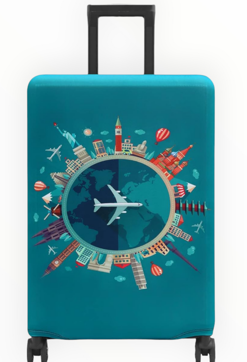 Протектор за куфар с принт