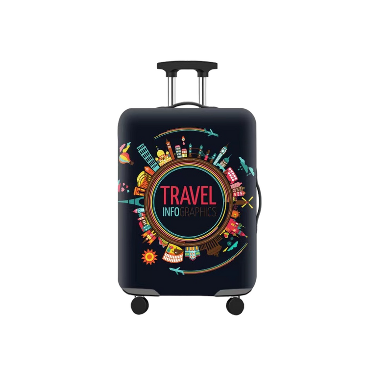 Протектор за куфар с принт