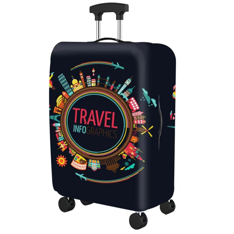 Протектор за куфар с принт