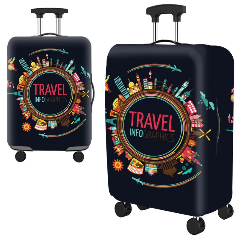 Протектор за куфар с принт