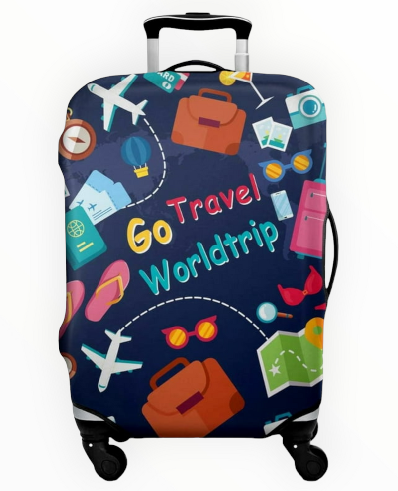 Протектор за куфар с принт