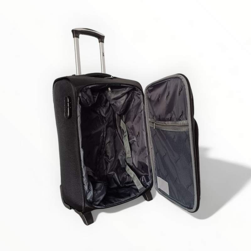 Текстилен куфар с две колела