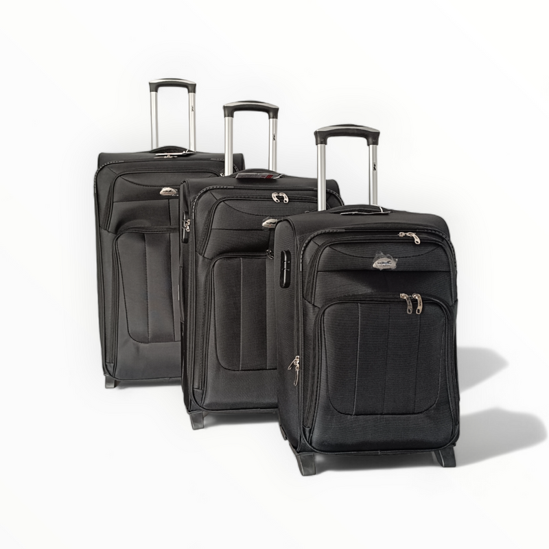 Текстилен куфар с две колела