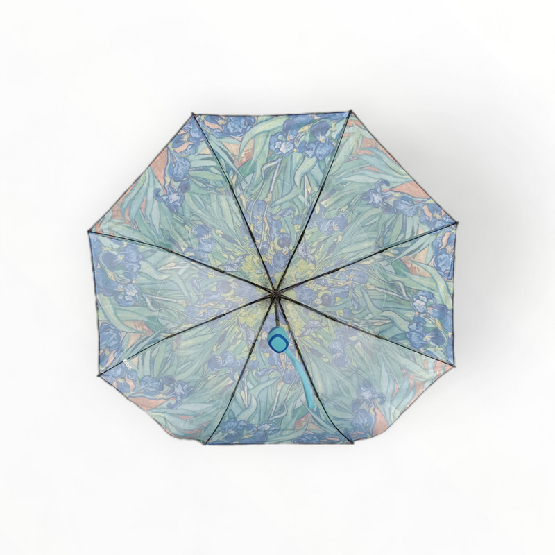 Полуавтоматичен сгъваем чадър "Сини ириси" на Винсент Ван Гог