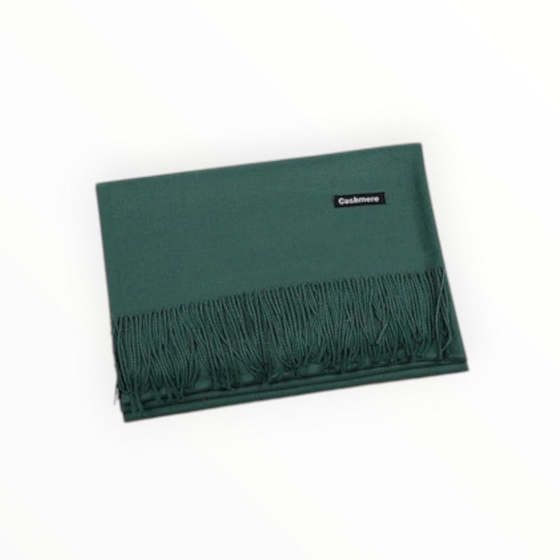 Едноцветен гладък кашмирен шал