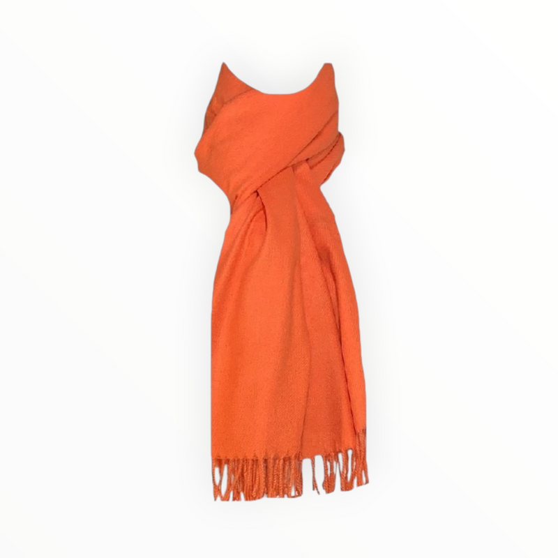 Едноцветен гладък кашмирен шал