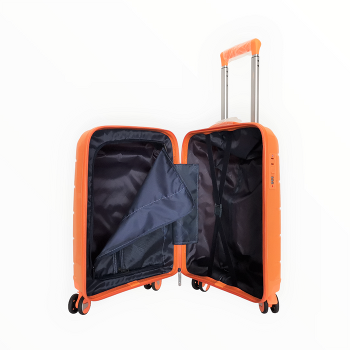 Куфар от полипропилен PP в цвят оранжев