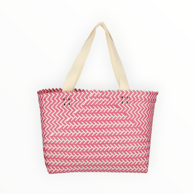 Плажна чанта  розова