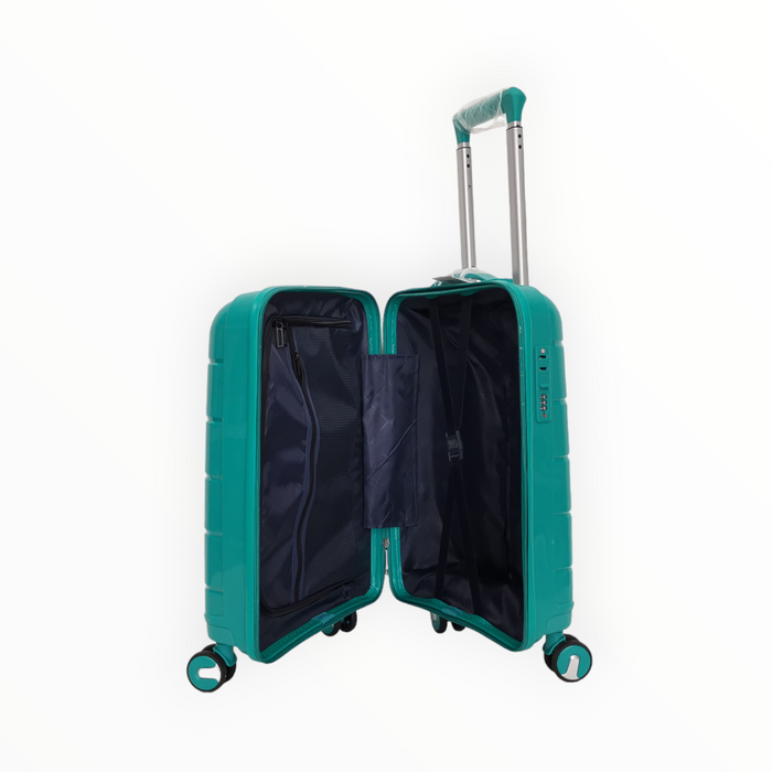 Куфар от полипропилен PP в цвят зелен