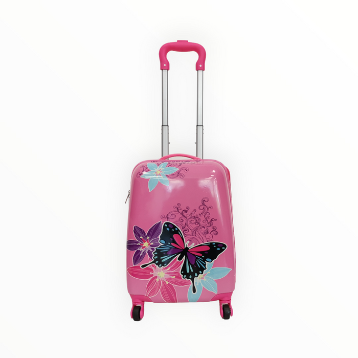 Детски куфар с картинка пеперуда
