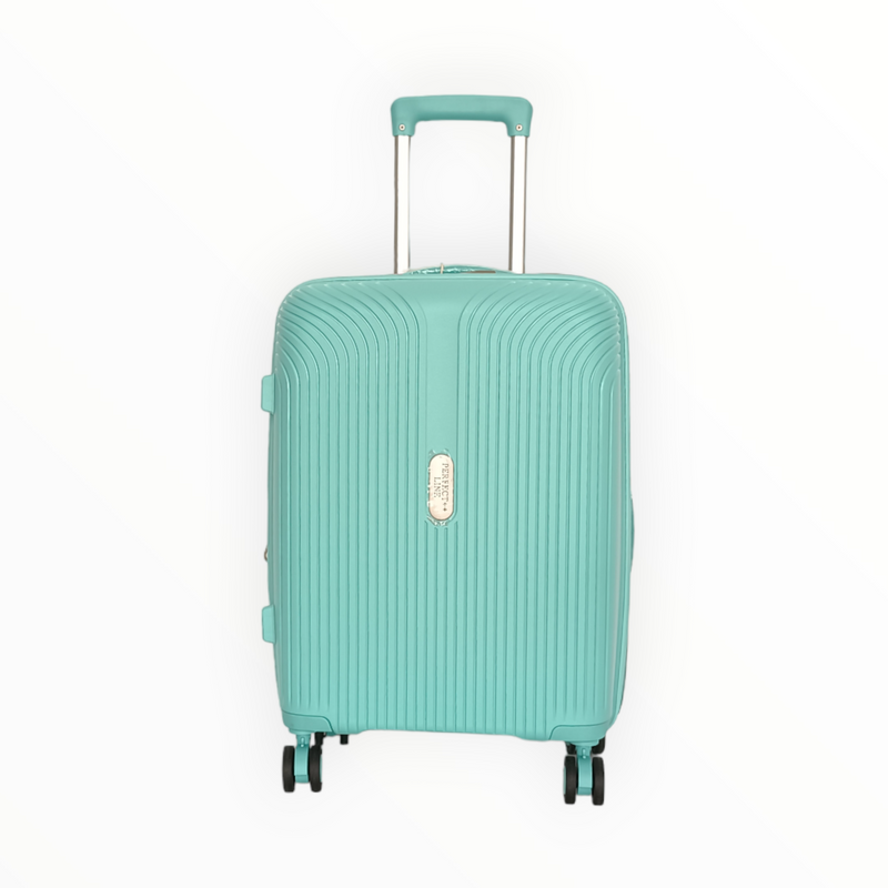 Куфар от PP с уширение в свеж ментов цвят