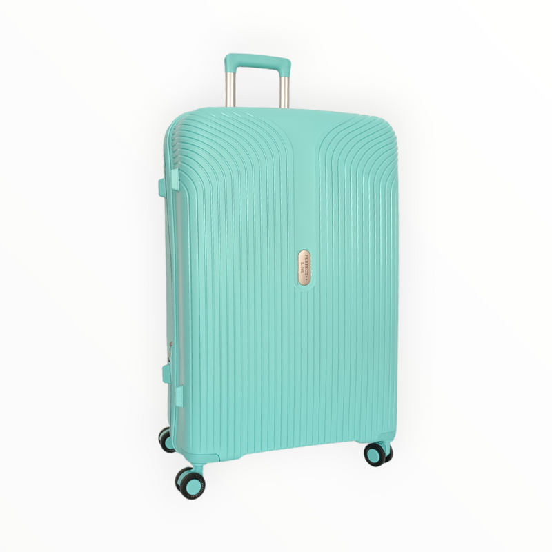 Куфар от PP с уширение в свеж ментов цвят