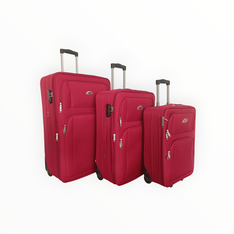 Текстилен куфар с две колела