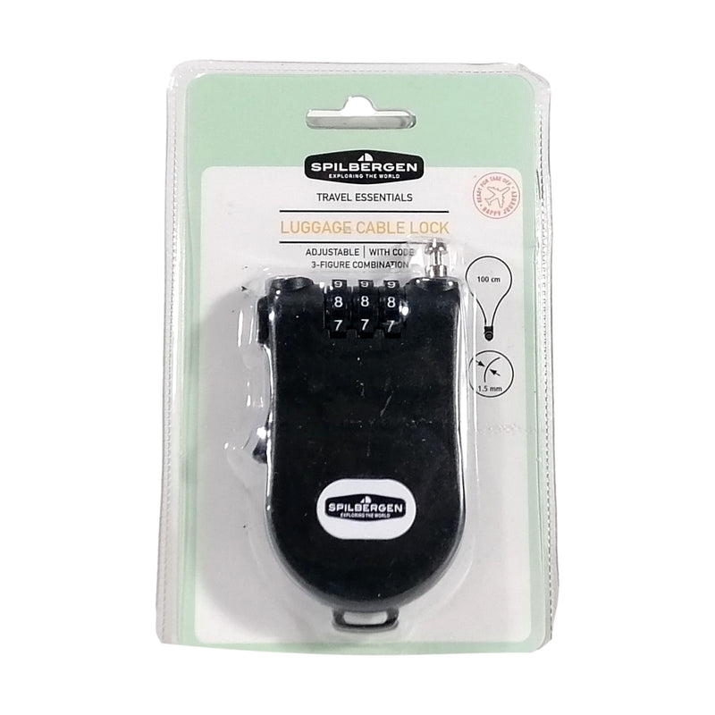 Кабелна ключалка с код Черен