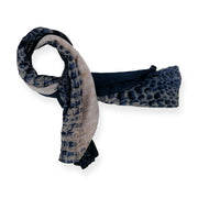 Дамски памучен шал Син Памук