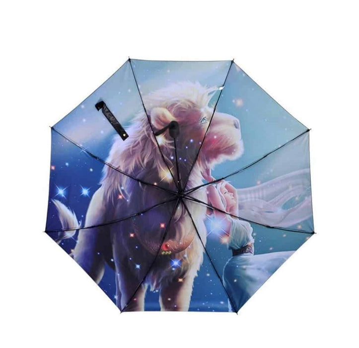 Дамски зодиакален чадър ЛЪВ Многоцветен