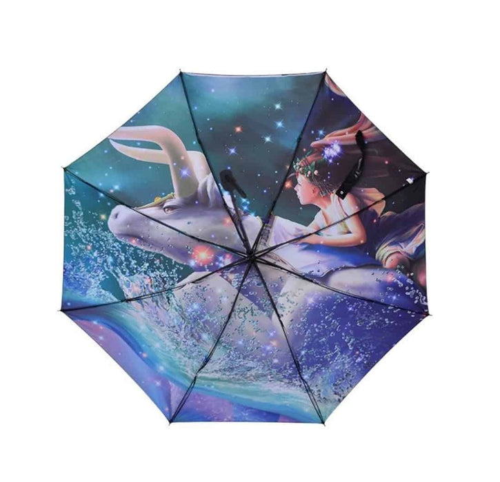 Дамски зодиакален чадър ТЕЛЕЦ Многоцветен