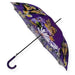 Дамски чадър с пеперуди Лилав