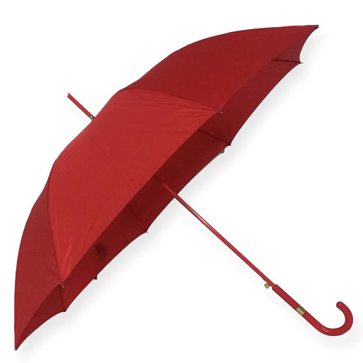Луксозен еднопосочен автоматичен чадър Червен