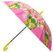 Елегантен чадър с принт фламинго. Розов